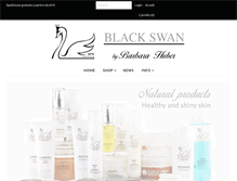 Tablet Screenshot of blackswancosmetics.com